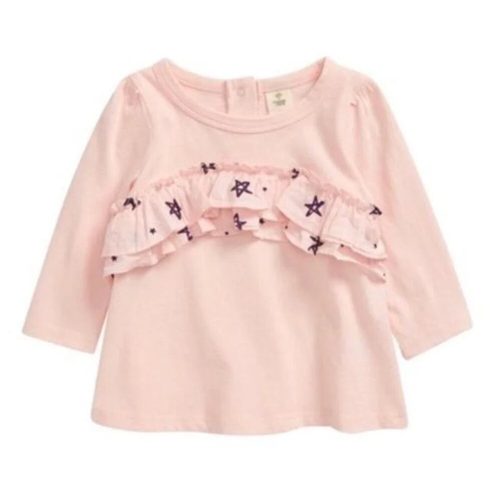 NWT Tucker + Tate Star Double Ruffle Top English Doodle Stars